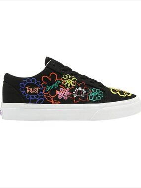 Vans Old Skool Cultivate Care Black Multicolor Sneakers Unisex Women 7 / Men 5.5